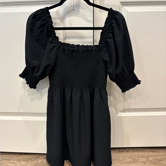 Hill House Black Smocked Dress NEW - Picture 9 of 9